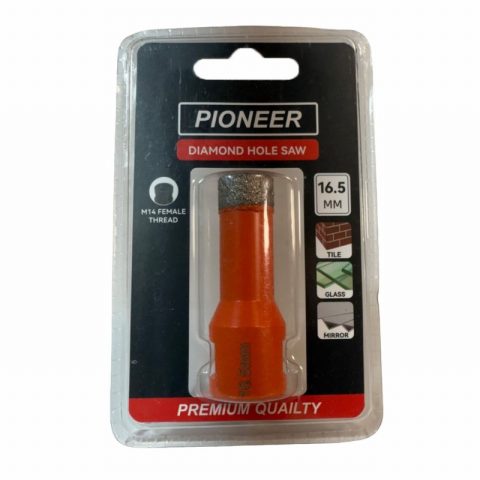 Pioneer DHM14165 Diamond Hole Saw 16.5mm M14 Thread Blistered