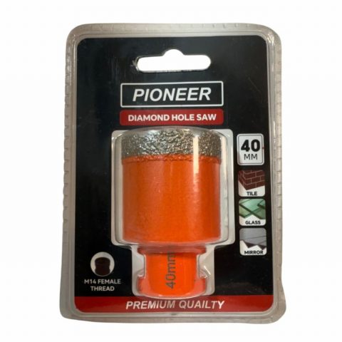 Pioneer Diamond Hole Saw 40mm M14 Thread Blistered