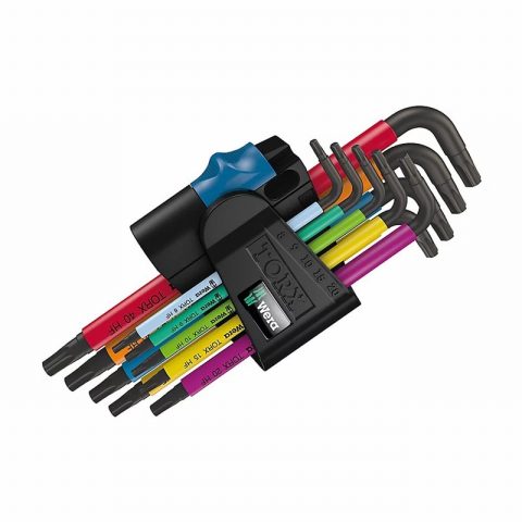 Wera WER024480 ‘967/9’ Multicolour XL TORX L-Key Set – 9 piece