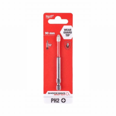 Milwaukee 4932430856 PH2 90mm SHOCKWAVE Screwdriver Bit – 1pc