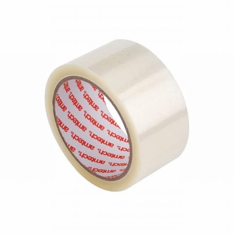 Amtech W8225 50m x 48mm Clear Packing Tape