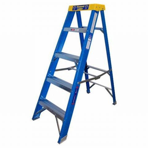 Clow AEDS06 6 Tread Diamond Blue Fibreglass Stepladder