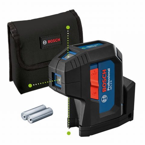 Bosch GPL3G Professional Point laser With 2×1.5V LR6 & Pouch