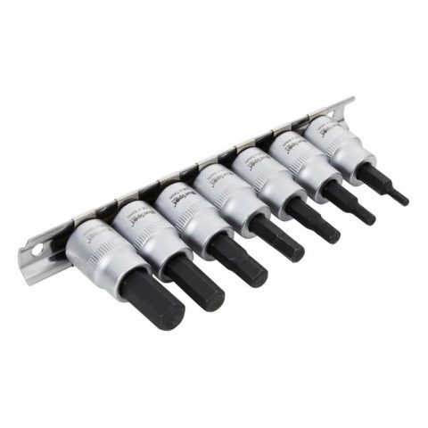 Blue Spot 01600 3/8″ Hex Socket Bit Set – 7 Piece