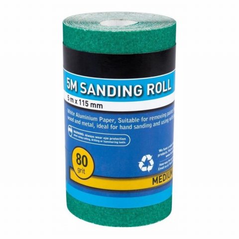 Blue Spot 19858 5mtr 115mm 80 Grit Sanding Roll