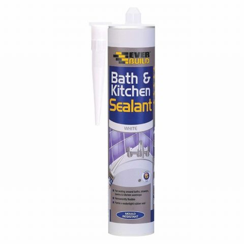 Everbuild EVBBATHWH 290ml Bath & Kitchen Sealant White