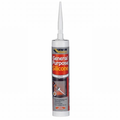 Everbuild EVBGPSCL 280ml General Purpose Silicone – Clear