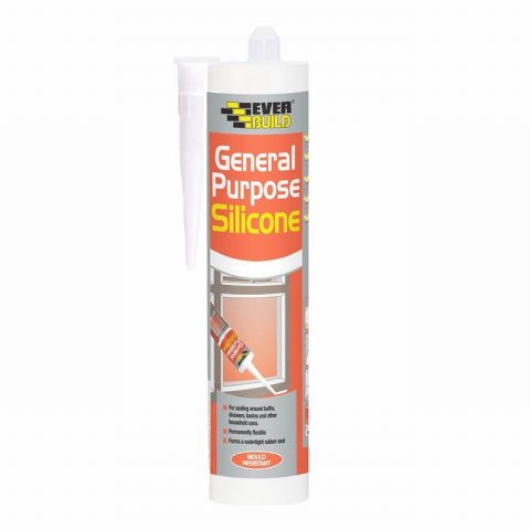 Everbuild EVBGPSWH 280ml General Purpose Silicone – White