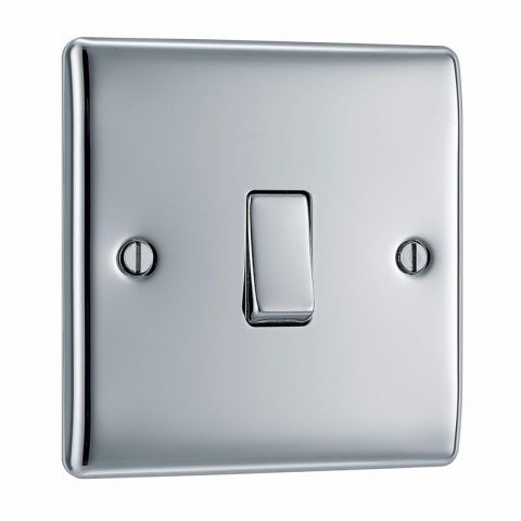 BG 137178  1 Gang 2 Way Switch Brushed Chrome