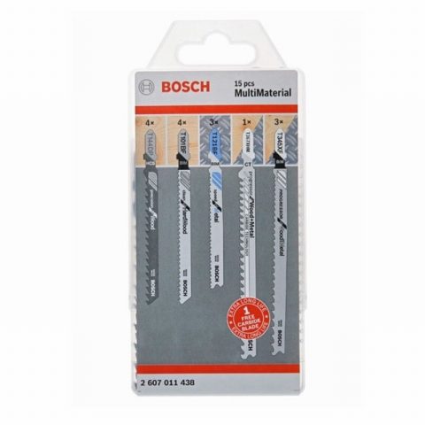 Bosch 2607011438 Mixed Jigsaw Blade Set For Multi-Material -15pc