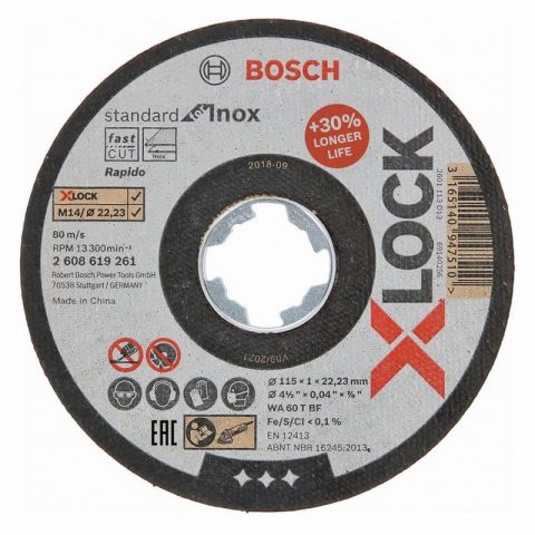 Bosch 2608619266 115mm PRO Straight Cutting Discs – Pack of 10