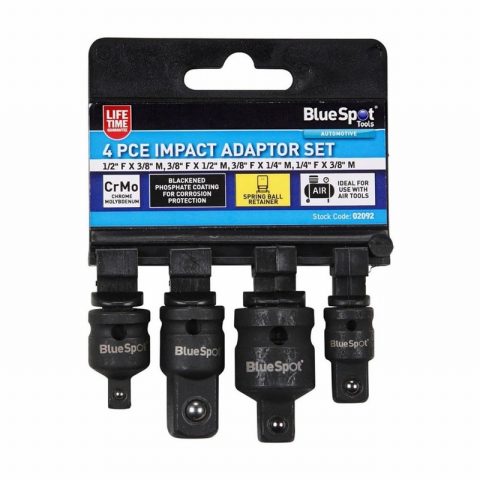 Blue Spot 02092 Impact Adaptor Set – 4 Piece