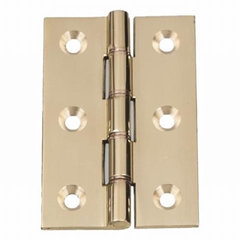 Securit S4306 100mm Steel Butt Hinges Brass Plated – Pair