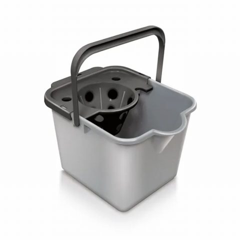 Addis 0019530 12L Mop Bucket & Wringer Silver