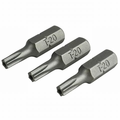 Faithful FAISBT2025 T20 25mm Steel Screw Bits – Pack of 3