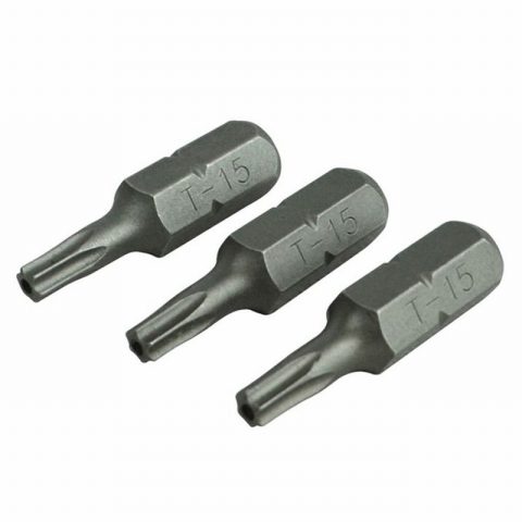 Faithfull FAISBT1525S 25mm S2 Steel Screw Bits – Pack of 3