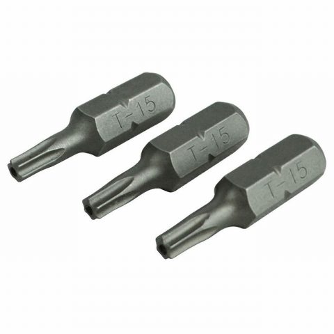 Faithful FAISBT1525 Star S2 Steel Screwdriver Bits T15x25mm -3pc