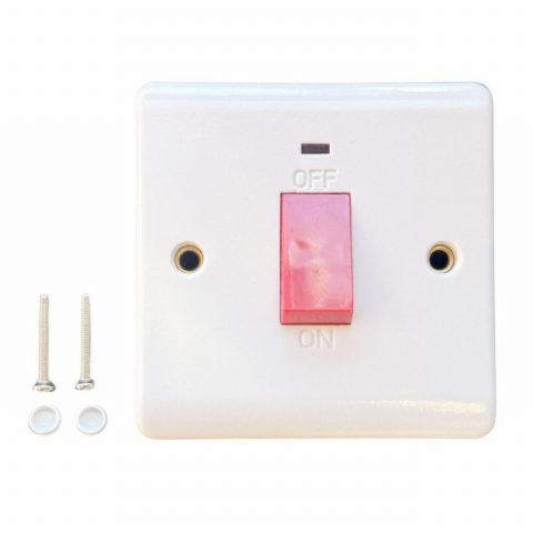 Elpine 0018112 1 Gang 2 Way Switched Socket White