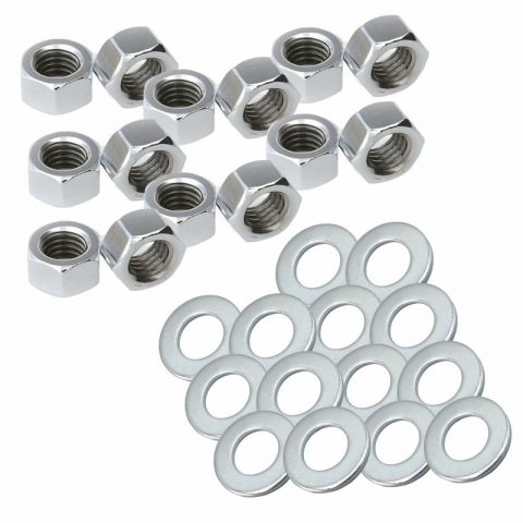 Samac PP6NW14  M6 BZP Hex Nuts & Washers – 14 Piece