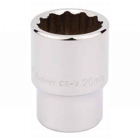 Draper Expert 76883 1/2″ 20mm 12pt Square Drive Socket