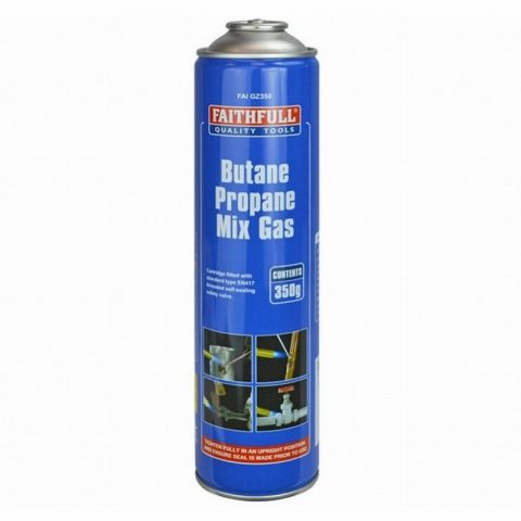 Faithfull FAIGZ350 350g Butane Propane Gas Cartridge