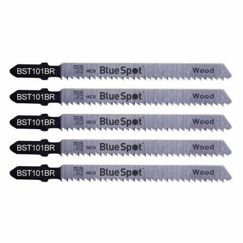 Blue Spot 19005 10 TPI HCS Reverse Jigsaw Blades – 5 Piece