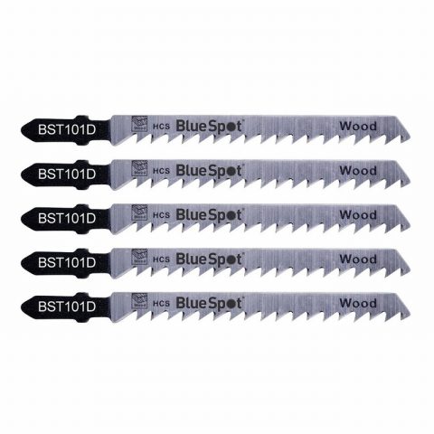 Blue Spot 19007 6 TPI HCS Fast Cut Jigsaw Blades – Pack of 5