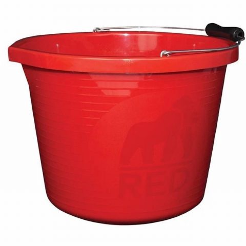 Red Gorilla GORPRMR 14 Litre (3 gallon) Premium Bucket – Red