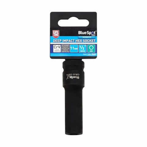 Blue Spot 01654 11mm Individual Deep Impact Hex Socket