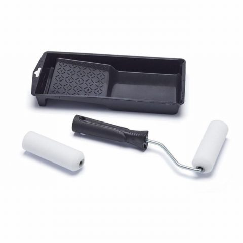 Harris 0019113 100mm 4″  Essentials Gloss Mini Roller Set – 4pc