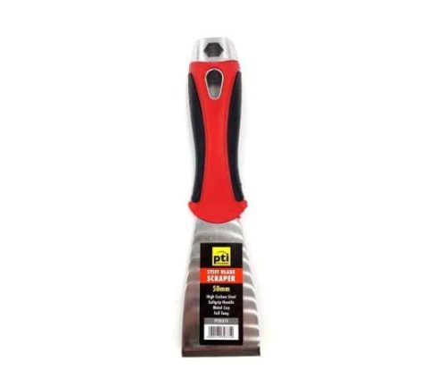 PTI PTI0375 50mm Stiff Blade Scraper with Softgrip Handle