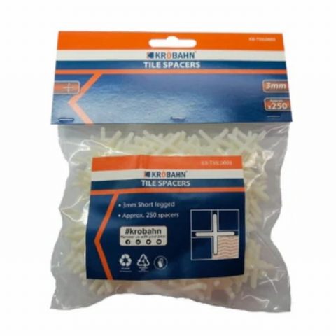 Krobahn KB-TSSL0003 3mm Tile Spacers – Pack of 250