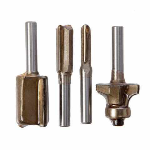 Makita P-24876 6mm 1/4″ Router Bit Set – 4 Pieces
