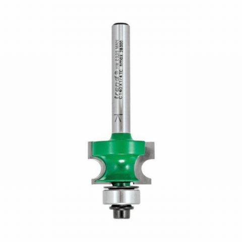 Trend TREC07614TC 6.3mm 1/4TCT Bearing Guided Ovolo & Round Over