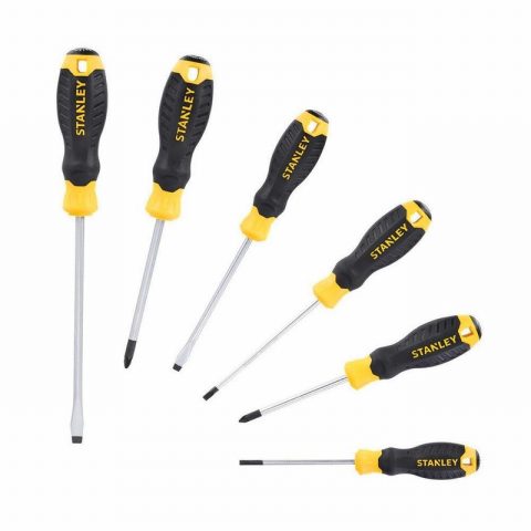 Stanley STA016172 Cushion Grip Screwdriver Set – 6 Pieces