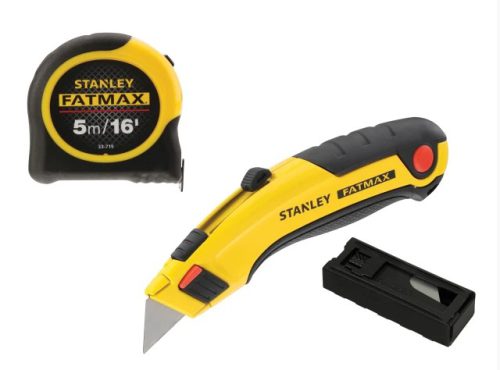 Stanley STA043257TP FatMax® Triple Pack – Tape, Knife and Blades