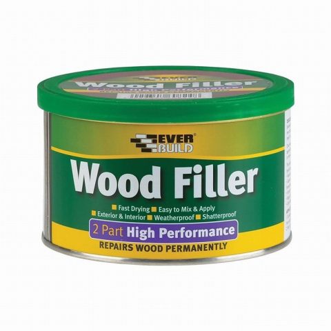 Everbuild 073706 500g Wood Filler 2 Part Light