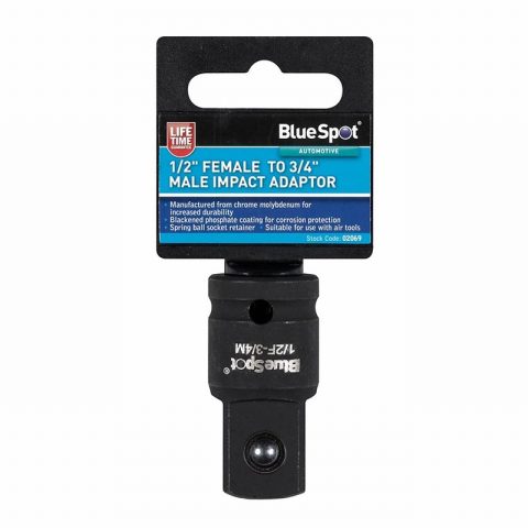 Blue Spot 02069 1/2″ to 3/4″ Male Impact Adaptor
