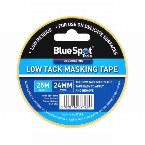 Blue Spot 37128 24mm x 25m Low Tack Masking Tape