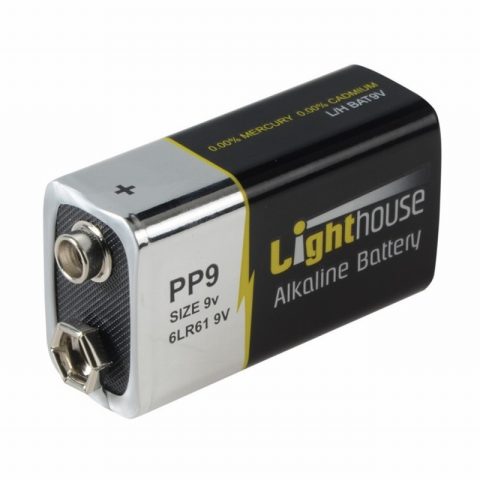 Lighthouse L/HBAT9V 9V LR61 1100 mAh Alkaline Battery