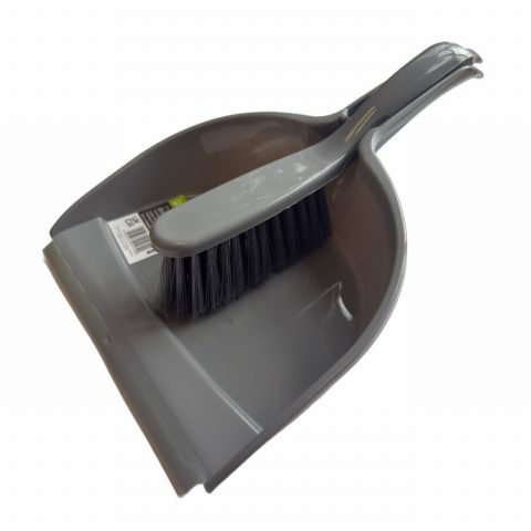 Bright & Homely 0014412 Dustpan & Brush Set Silver