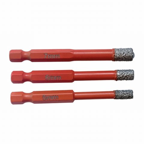 Pioneer DPDSET 5mm, 6mm, 7mm Diamond Porcelan Drill
