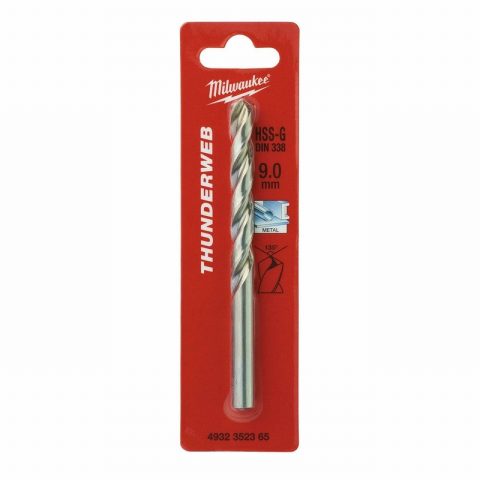 Milwaukee 4932352365 9.0x125mm HSS-G Thunderweb Metal Drill Bit
