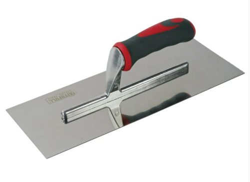 Faithfull Plasterers Trowel Stainless Steel Soft Grip Handle