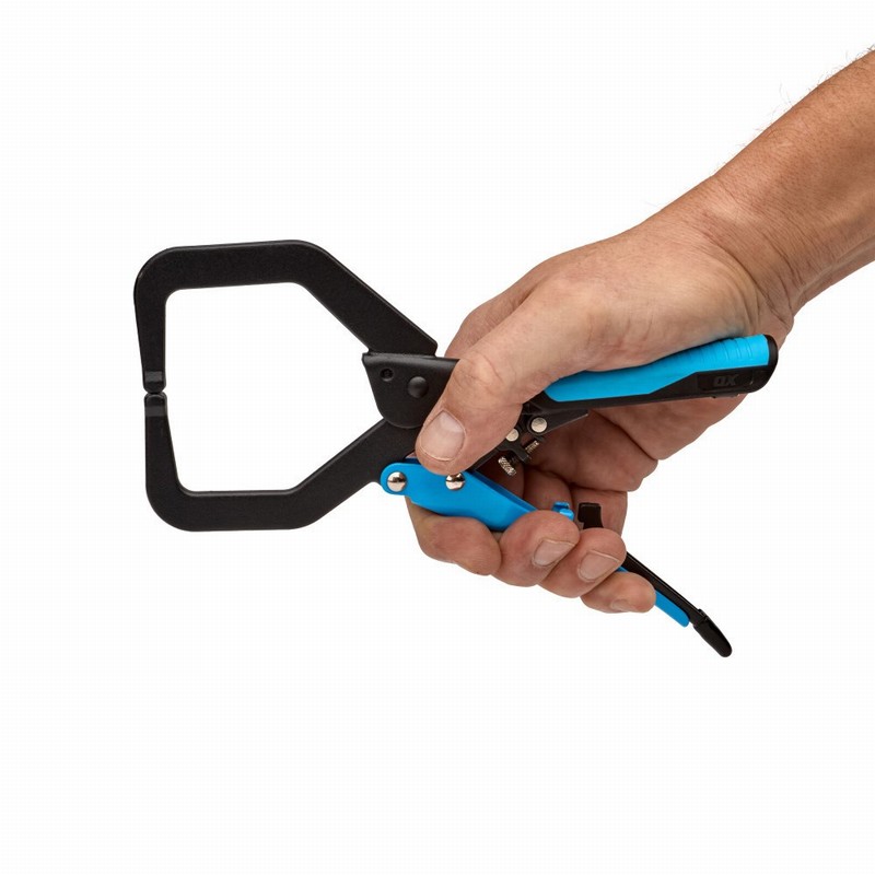 OX Tools OX-P204202 7in Auto-Adjust C-Clamp + Swivel Pad - Image 3
