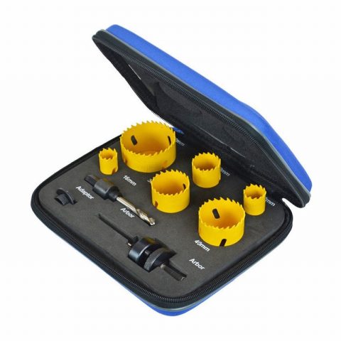 Faithfull FAIHSKE Bi-Metal Cobalt Holesaw Kit – 9 Piece