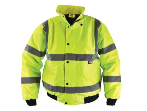 Scan SCAWWHVBJ Hi-Vis Yellow Bomber Jacket