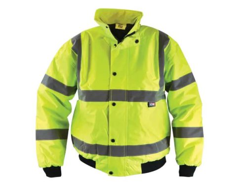 Scan Hi-Vis Yellow Bomber Jacket – L (44in)