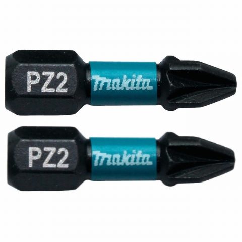 Makita B-63644 PZ2 25mm Impact Screw Bit – Pack of 2