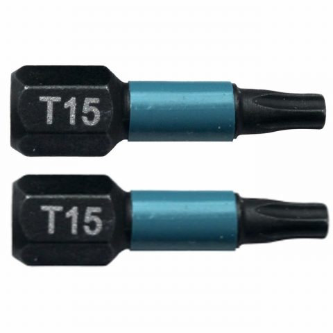 Makita B-63666 T15 25mm Impact Black Screw Bit – Pack of 2